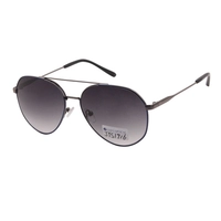 High Quality Custom Fashion Polarized Transparent Silicone Nose Pad  Retro Metal Sunglasses